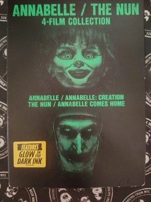 Annabelle / The Nun 4-Film Collection DVD   Rare Glow in the Dark Slipcover