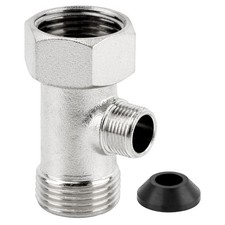 Bidet T Adapter,toilet faucet splitter 3 Way 7/8inch 3/8inch 7/8inch Plumbing...