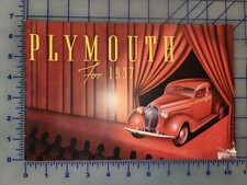 1937 Plymouth Brochure Original