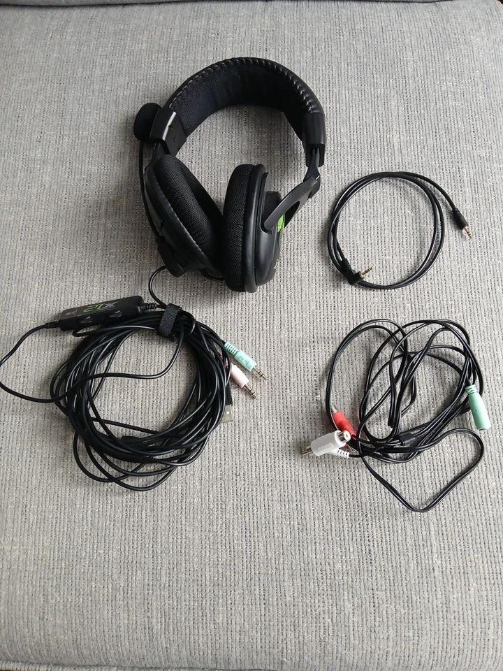 Turtle Beach Ear Force X12 Green/Black Gaming Headset PC & Xbox 360 - (Tested) - Bild 2 von 4