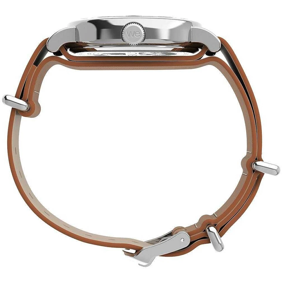 Uhr TIMEX WEEKENDER TW2W86800 Leder Braun Blau INDIGLO Vintage - Bild 3 von 4