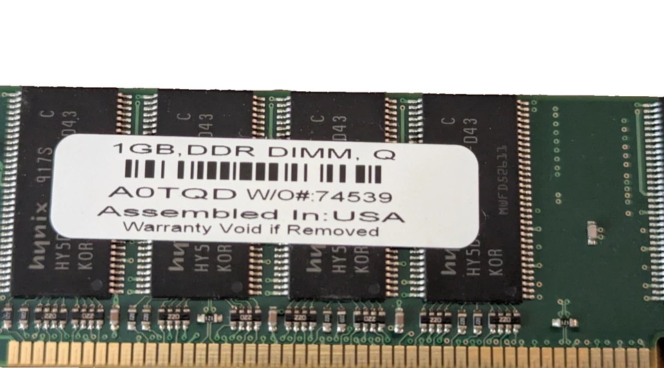 2GB (2×1GB) DDR-400 PC-3200 Desktop RAM Kit – Tested – Hynix Chips - Image 2 of 3