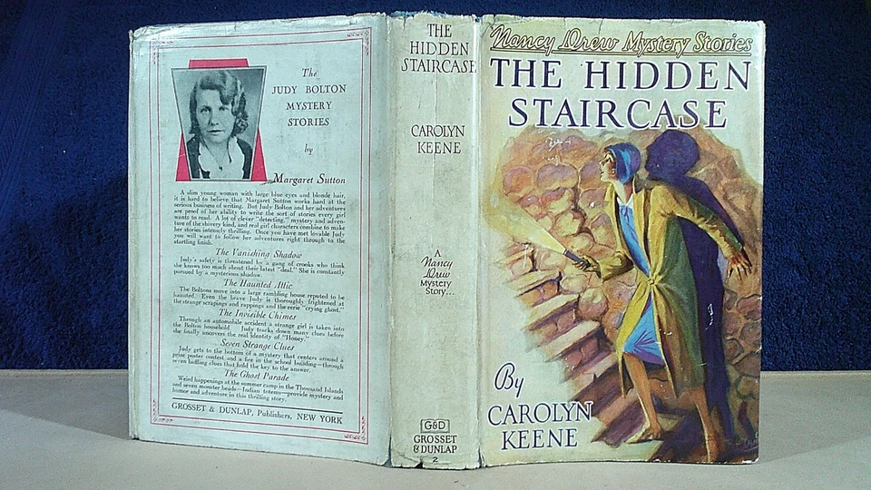 NANCY DREW NO SPINE SYMBOL HIDDEN STAIRCASE w/DJ 1933 PRINTING MILDRED A. WIRT Foto 2 de 4