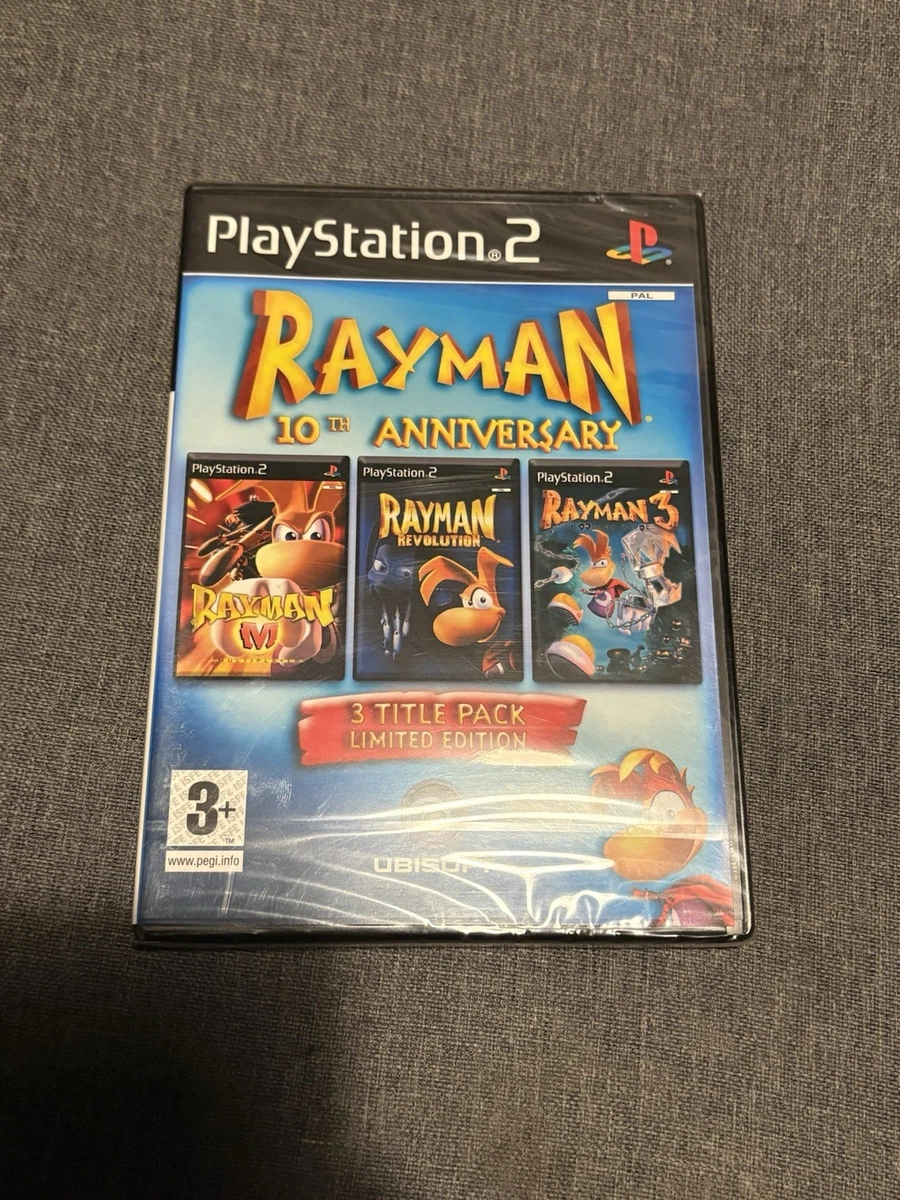 Rayman 10TH Anniversary (2005) PS2 English Version 3 DVD (Gebraucht) in Zürich für CHF 10 - mit