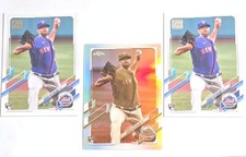 2021 Topps (×3) Sepia Ref/Base David Peterson RC'S (METS) !!