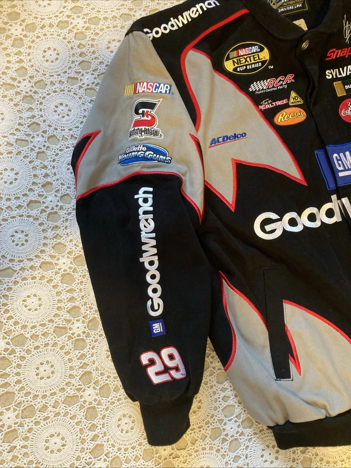Chaqueta Chase Authentics NASCAR Kevin Harvick GM Goodwrench Diente de Tiburón Para Hombres Grande Foto 4 de 4
