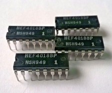2 pièces circuit intégré HEF4018BP NEUF VINTAGE N.O.S
