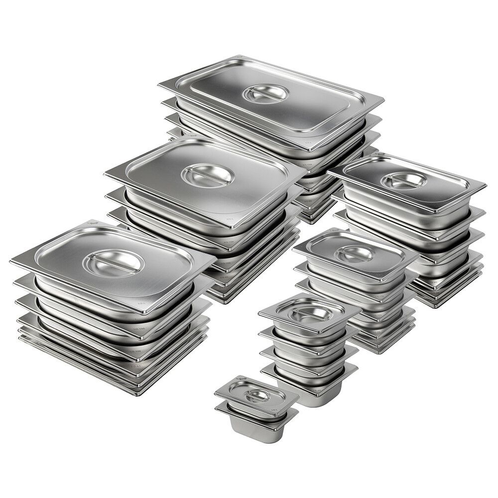 Tomy GN Behälter Gastronorm Edelstahl Gastronormbehälter (Größe & Tiefe wählbar)