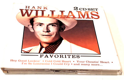 HANK WILLIAMS Favorites (CD, 2005) 2-DISC Direct Source Canada 20 Songs Country