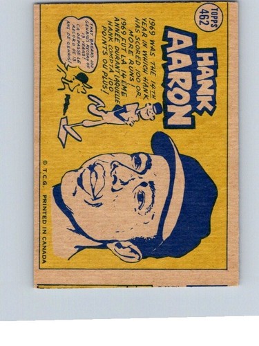 BASEBALL CARD TOPPS 1970 ATLANTA BRAVES HANK AARON SPORTING NEWS ALLSTAR #0228 - Picture 2 of 2