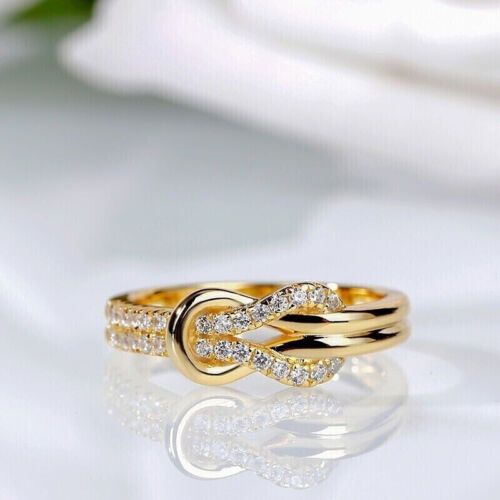 1.50 Carat Round Cut Moissanite Engagement Ring 14K Yellow Gold FN