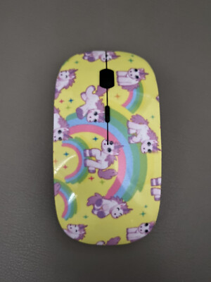 Wireless Mouse 2.4GHz Computer Mice USB Receiver for PC Laptop Hand Drawn Floral
