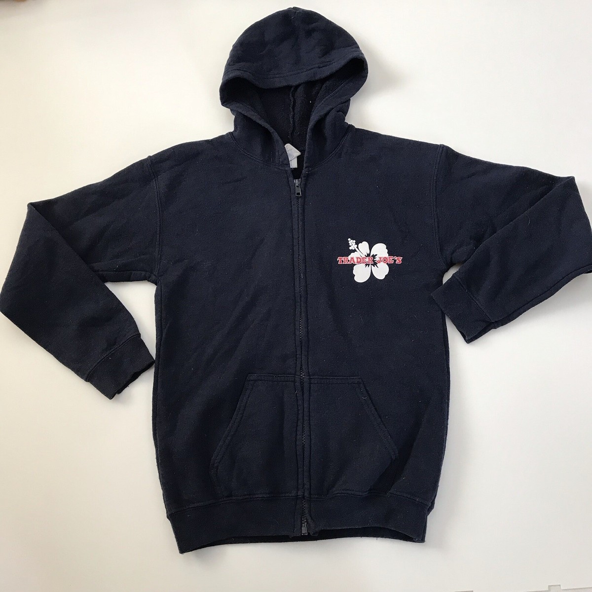 Zip Up Trader Joe's Pullover Trader Joe's NAVY BLUE Crew Zip