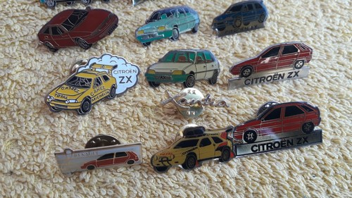 Lot de 16 Vintage Pins pin's pin CITROËN Renault Xantia ZX Visa AX BX XM - Picture 5 of 7