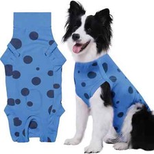 Dog Recovery Suit in Blue/Black, Size S