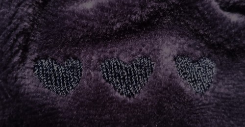 NBW Three Hearts Navy Velvet Pants - Drawstring & Elastic Waist - Women's Sz XL - Picture 4 of 7