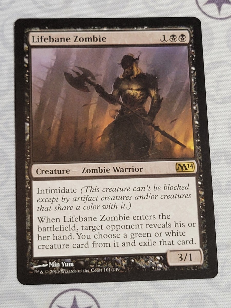 C3508 MAGIC MTG M14 CORE SET 2014 LIFEBANE ZOMBIE #101 LP RARE | eBay