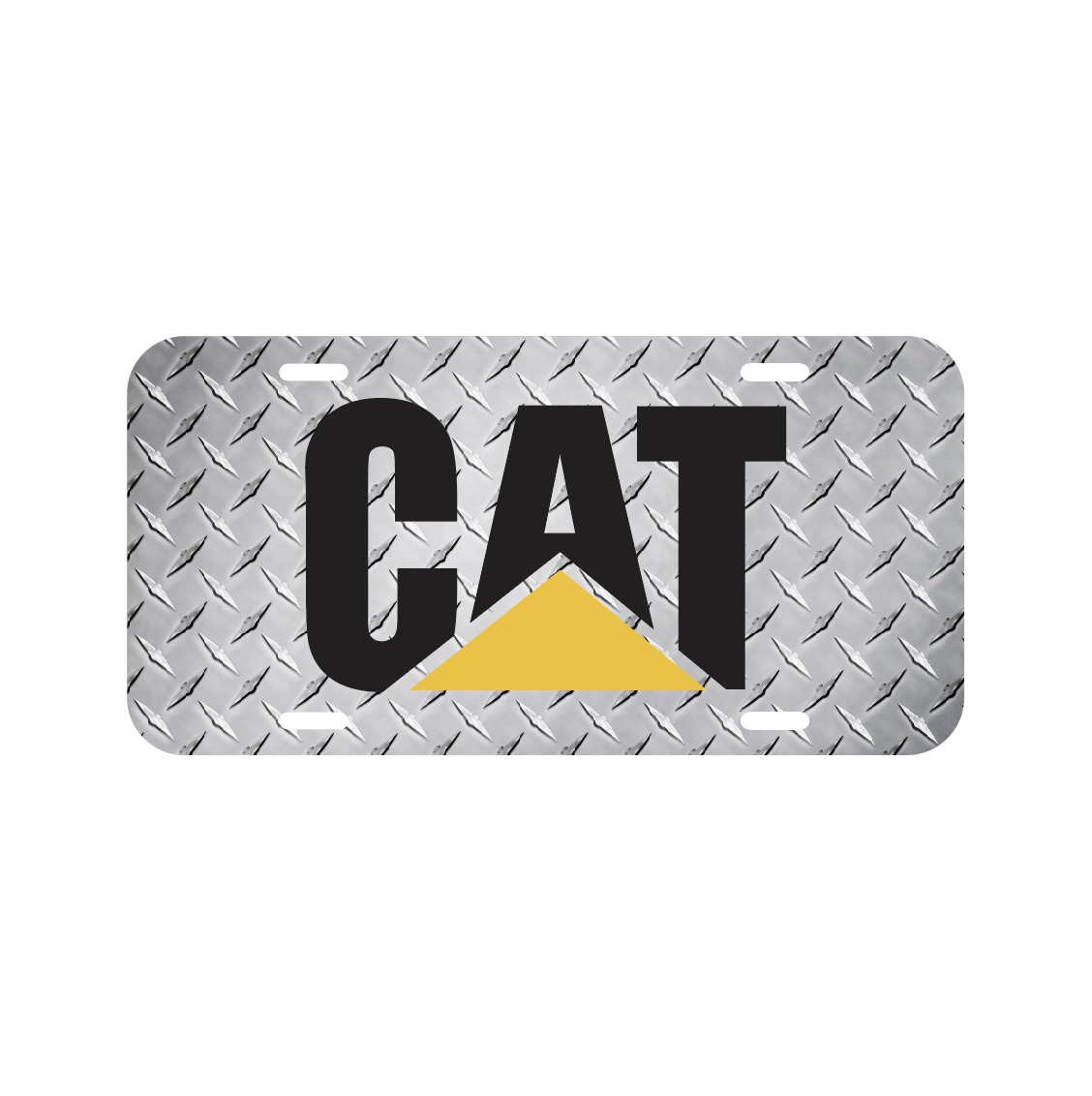 Cat License Plate Vehicle Auto Tag Excavator caterpillar Tractor FREE
