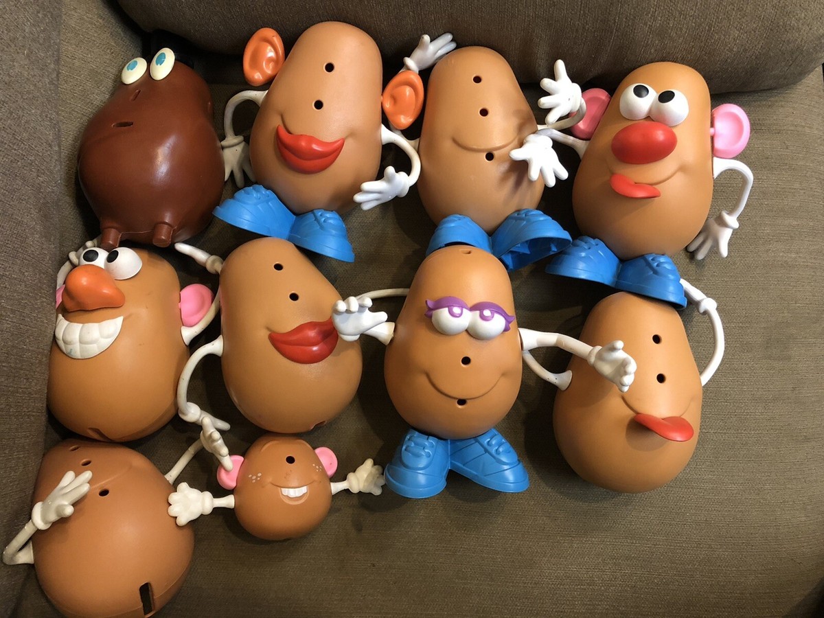90年代 hasbro potato head Vintage 1990's Mr & Mrs. Potato Head w/ Pieces + Accessories