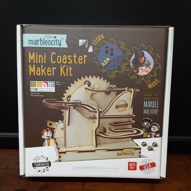 Mini Coaster Maker Kit Tinkineer Marbleocity Marble Run MAMC100BB for