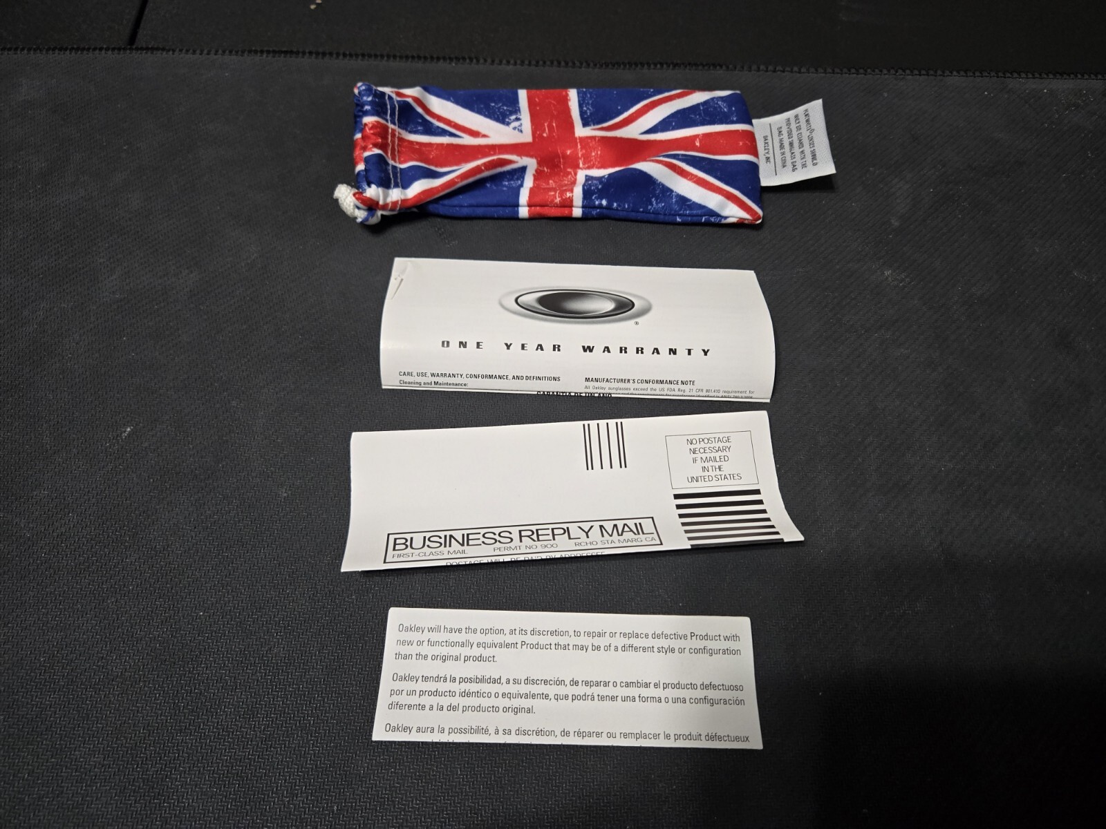 🇬🇧 Rare Oakley Collector’s Frogskins Sunglasses Union Jack Ruby Iridium 24-314 image 8