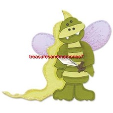 SIZZIX Die DRAGON WITH WINGS AND SWORD Adorable, Detailed Dragon NEW