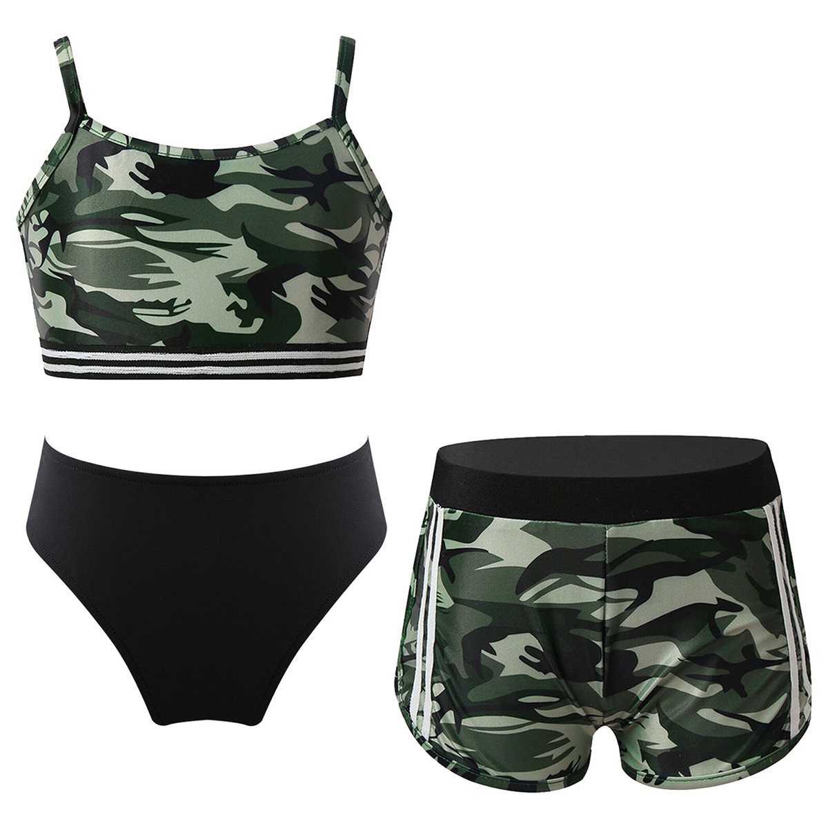 ZUYPSK Mädchen Tankini Set - Tank Top Mit Shorts 2-teiliger Badeanzug | Kinder Bademode Für Strand & Sport