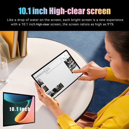 10.1'' 4G BT4.2 WIFI Android13 Tablet Pad 6GB+128GB Dual Cameras 8-Core Cover AU - Picture 3 of 12