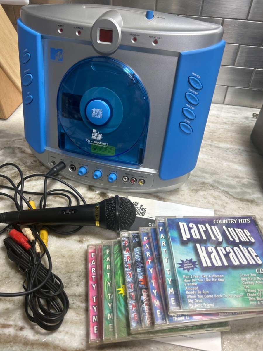 MTV Karaoke + CDS The Singing Machine SMGK-1000 Vintage With