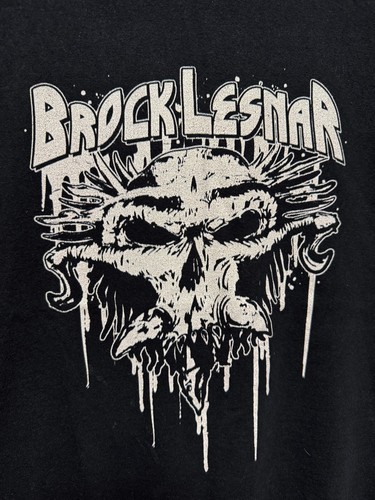 BROCK LESNAR LOGO GYM VEST TANK SHIRT SLEEVELESS WWE BLACK RETRO SIZE M - Picture 3 of 5
