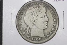 1908-D 50C Barber Half Dollar, Choice Very Good