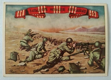 CARTOLINA REGGIMENTALI 51 BTG MITRAGLIERI AUTOCARRATO GRECIA ALBANIA POBBIATI