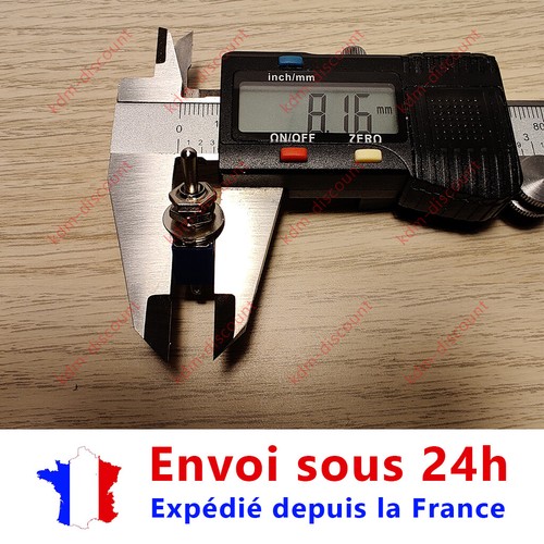 LOT de 2 Interrupteurs SPDT à bascule 3 plots ON/OFF - Bild 5 von 6