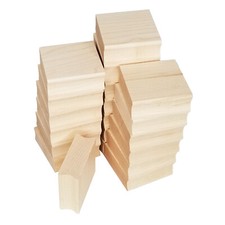2.0" x 2.0" Square Maple Wood Handle Mount for Rubber Stamp