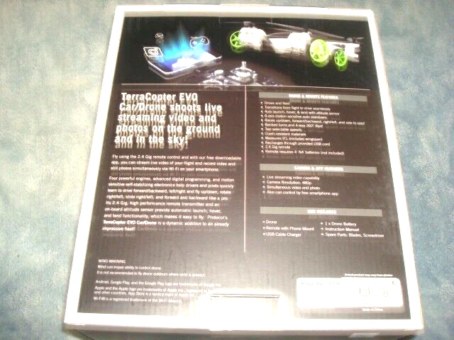 PROTOCAL TERRACOPTER EVO CAR/DRONE with LIVE STREAMING CAMERA - Image 2 of 4