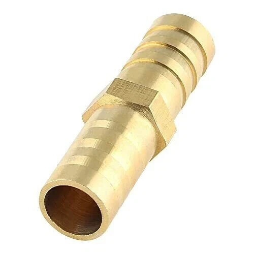 10 Stück Messing Schlauch Widerhaken Fitting, 3/8" x 3/8" Schlauch ID Messing Sechskant Stachel Spleißer M... - Bild 3 von 7