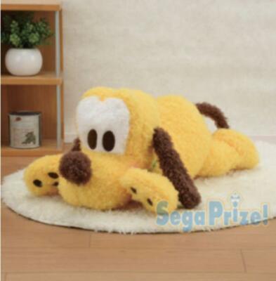 Disney Pluto Mega Jumbo Nesoberi Big Plush Doll 40cm Fluffy Toy Sega Japan