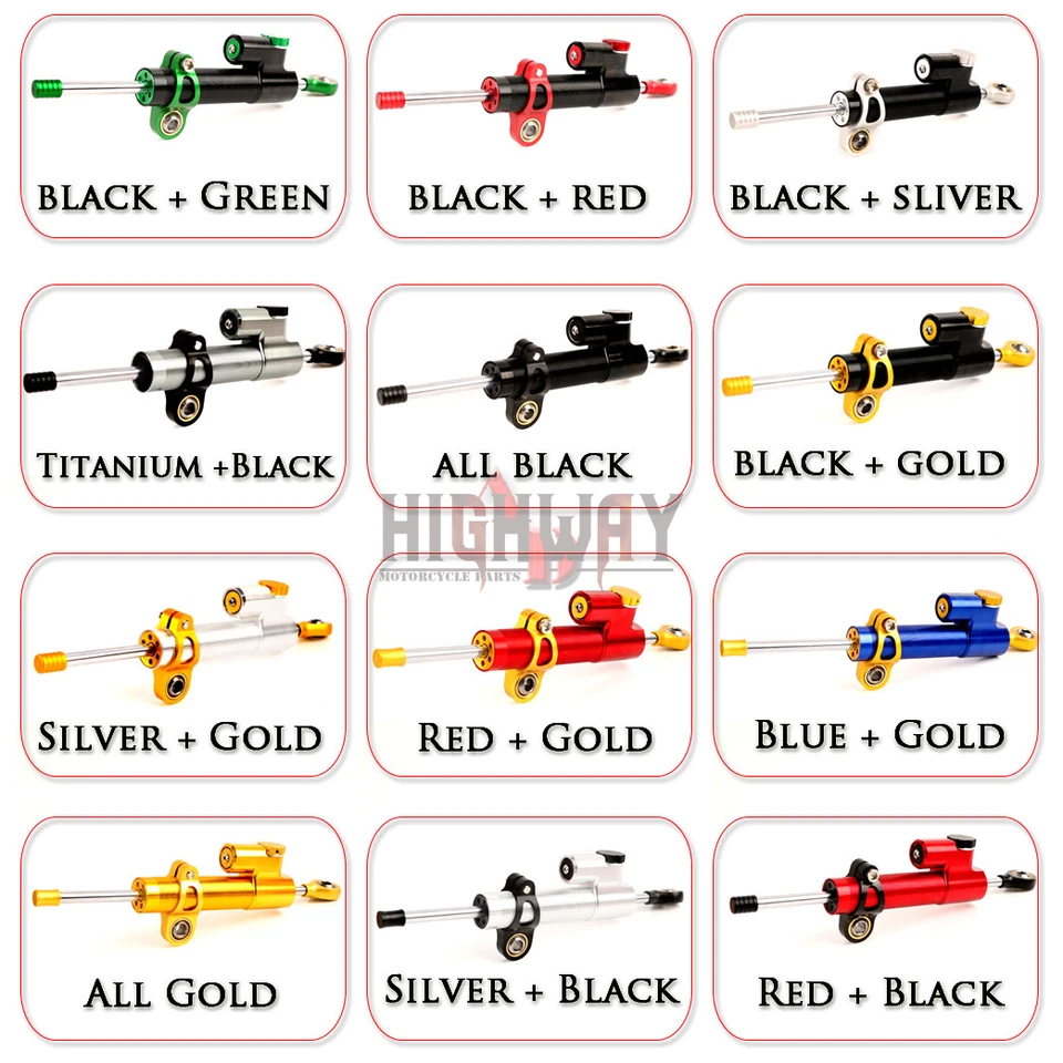 Motorcycle CNC Aluminum Steering Damper Stabilizer for BMW F650GS F700GS F800GS - Imagem 3 de 4