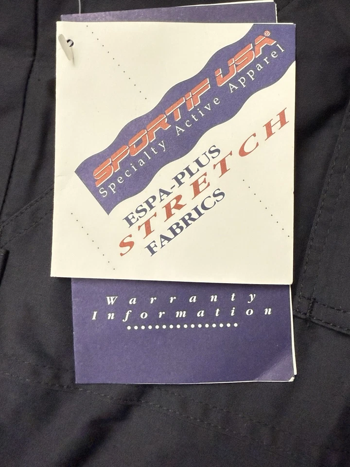 Bermuda de vela nova com etiquetas Sportif EUA preta carga masculina cáqui tamanho 46 caminhada barco golfe - Imagem 3 de 4