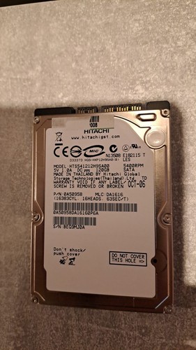Festplatte für Notebook  -  HITACHI SATA Festplatte 2,5 120GB