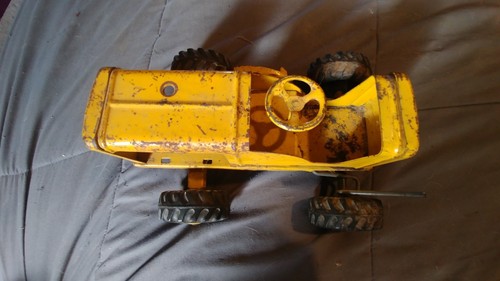 Vintage Marx Toys Lumar Hi Lift Loader Yellow Pressed Steel/Metal Heavy - Picture 5 of 6