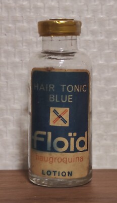 Floid Hair Tonic Blue Sealed Lotion 10 ml. Etikett. Halb voll. Guter Zustand