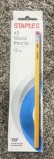 12 PENCILS-WOOD PENCILS BOX OF 12- 12 2 Pencils BNIB-