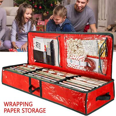 Christmas Wrap Storage Bag Wrapping Paper-Underbed Storage
