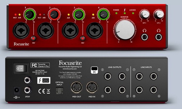 FocusRite Clarett 4pre Thunderbolt