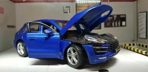 Véhicules miniatures bleus Burago 1:24