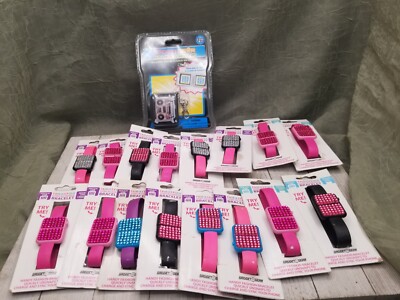 Lot 17 Gadget Gear Connect Cable Rhinestone Sync Charge Bracelet Apple Micro USB