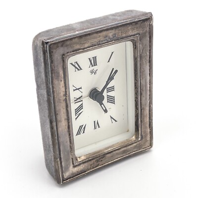 Vintage GL Tischwecker Wecker Alarm Clock Rahmenoptik mechanisch Handaufzug UR2
