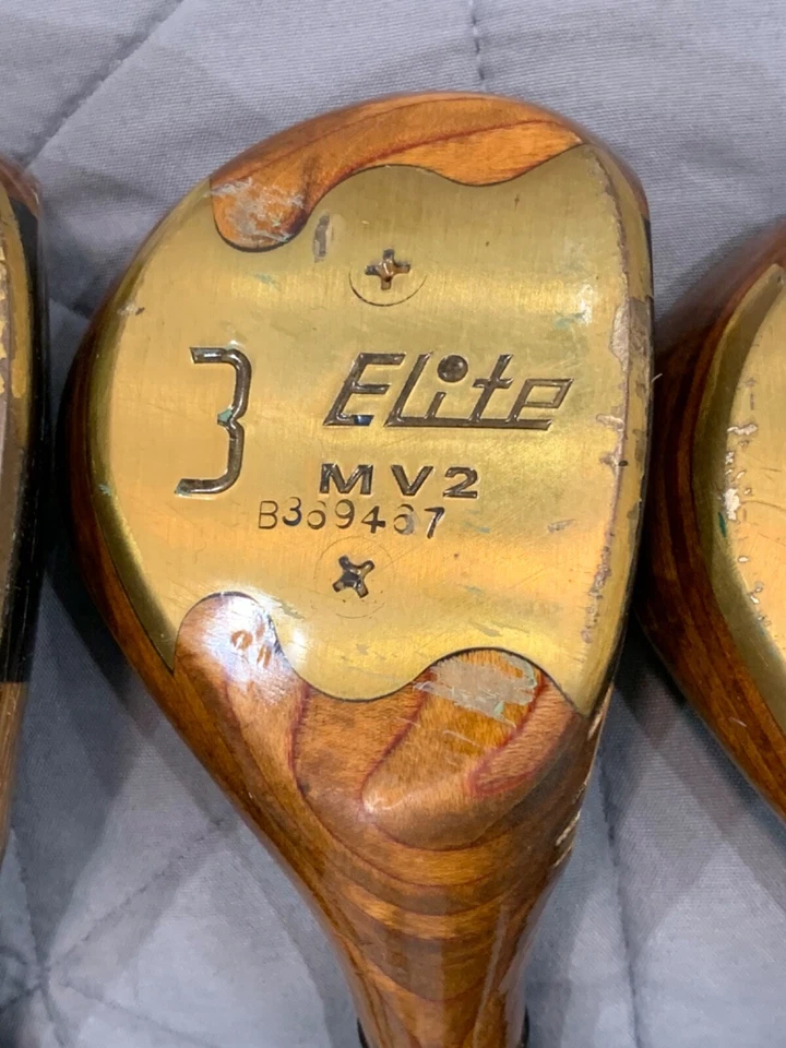 Driver Spalding Elite MV2 de colección, 3, 4 y 5 maderas de calle eje de acero rígido Foto 4 de 4