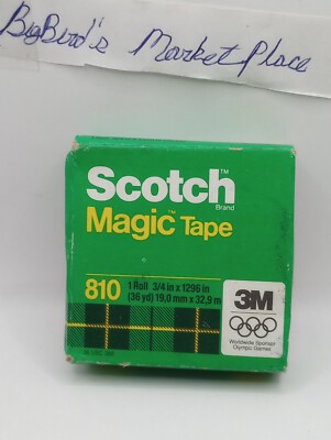 1986 Scotch Magic Tape from 3M Sealed Box Desk Dispenser Offer RARE Vintage NOS